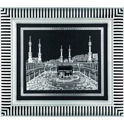 29x33 cm Kabe Pano - Gümüş Renk - 