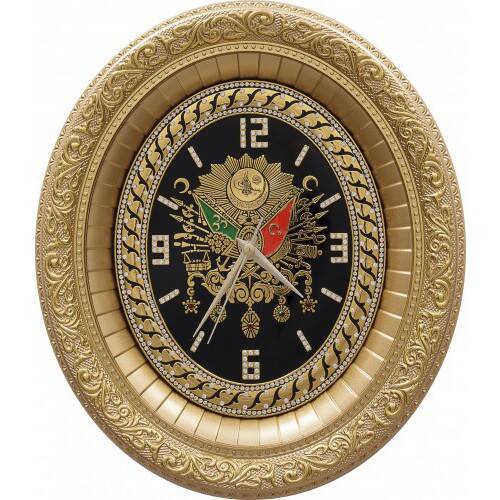 32x37 cm Armalı Saat - Sarı - 1