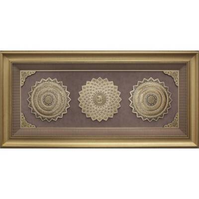 72x148 cm Papatya Serisi Üçlü Büyük - Sarı - 